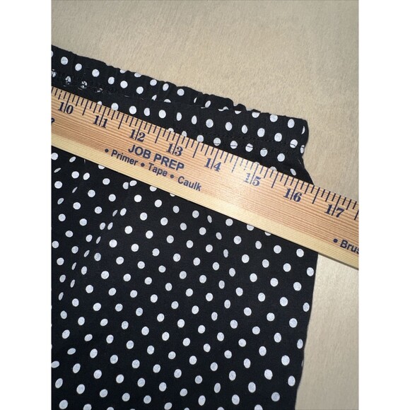Woman Within Black White Polka Dots Leggings Pants Size 1X Stretch High Rise - Picture 4 of 6